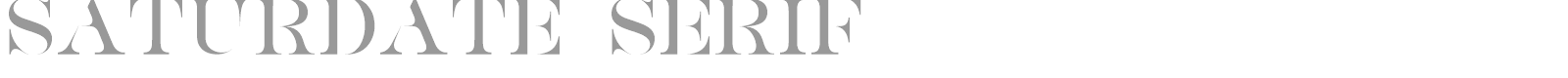 Saturdate Serif font preview
